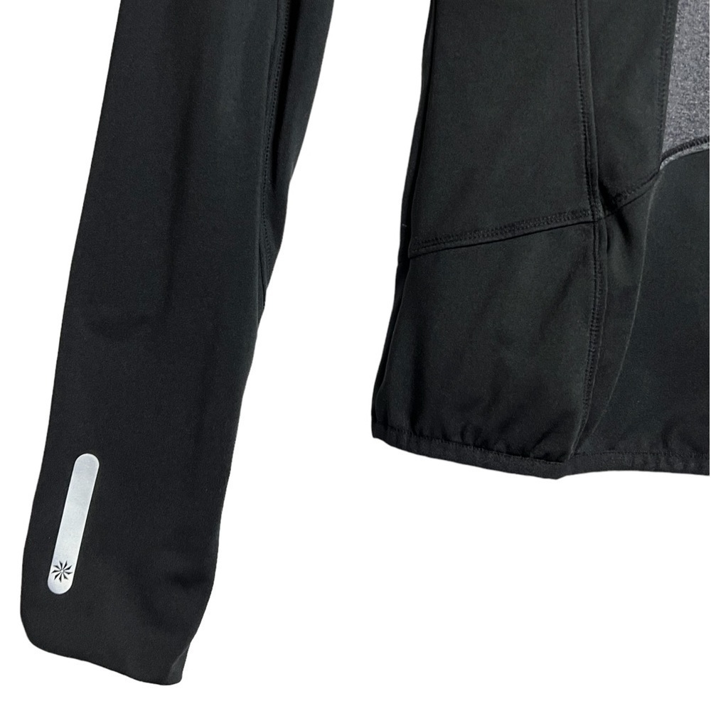 Athleta Prevail Ruffle Reflective Jacket Black XSmall - Picture 5 of 9